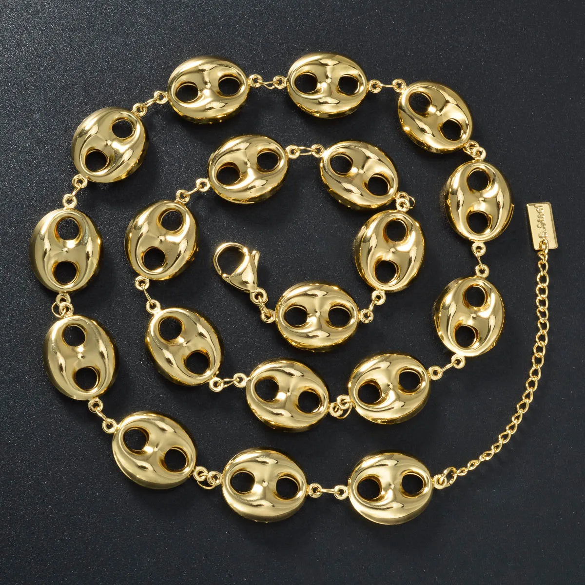 Collar de cadena cubana de 5 mm, joyería de acero inoxidable para hombre, plata, oro, estilo hip hop, unisex, cadenas duraderas, regalo para el día a día.