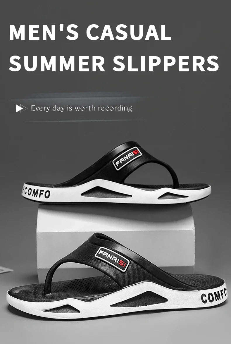 Chanclas de verano para hombre, sandalias deportivas de playa, calzado informal para hombre, estilo casual, moderno y cómodo para estar en casa.