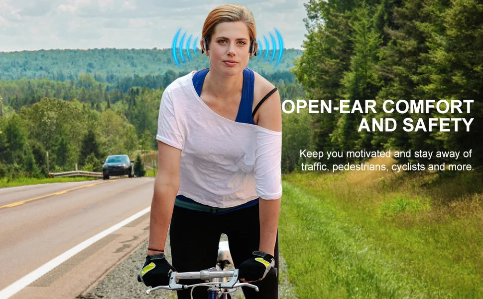 Auriculares de conducción ósea Run for Shokz, auriculares Bluetooth de oído abierto, auriculares inalámbricos supraaurales, auriculares deportivos inalámbricos para correr.