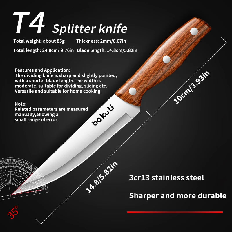 Nuevo cuchillo deshuesador profesional, cuchillo de chef con hoja ultra afilada de acero inoxidable de alto contenido de carbono para herramientas especiales de cocina de carnicero.