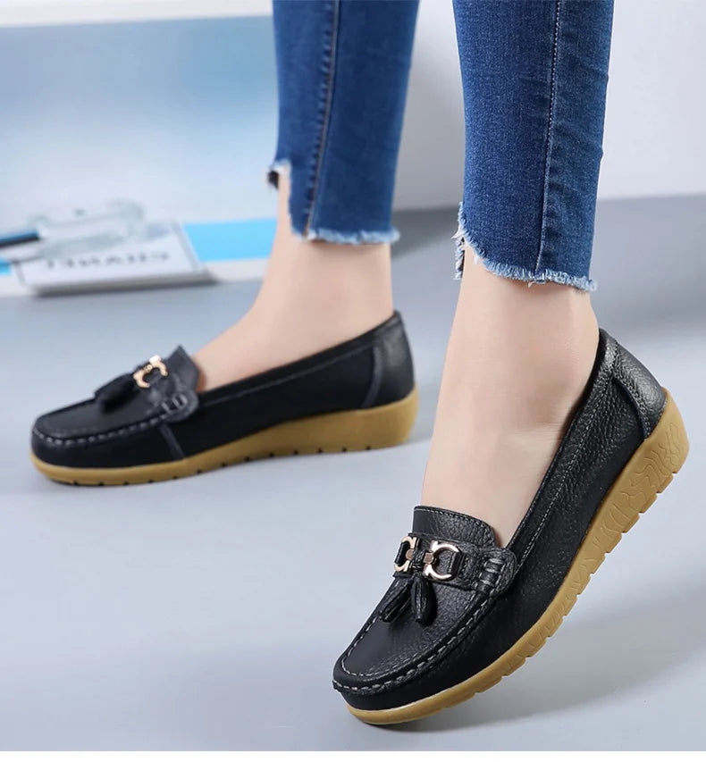 Zapatos de mujer sin cordones, mocasines para bailarinas, zapatillas casuales para mujer, zapatos planos para mujer, zapatos casuale