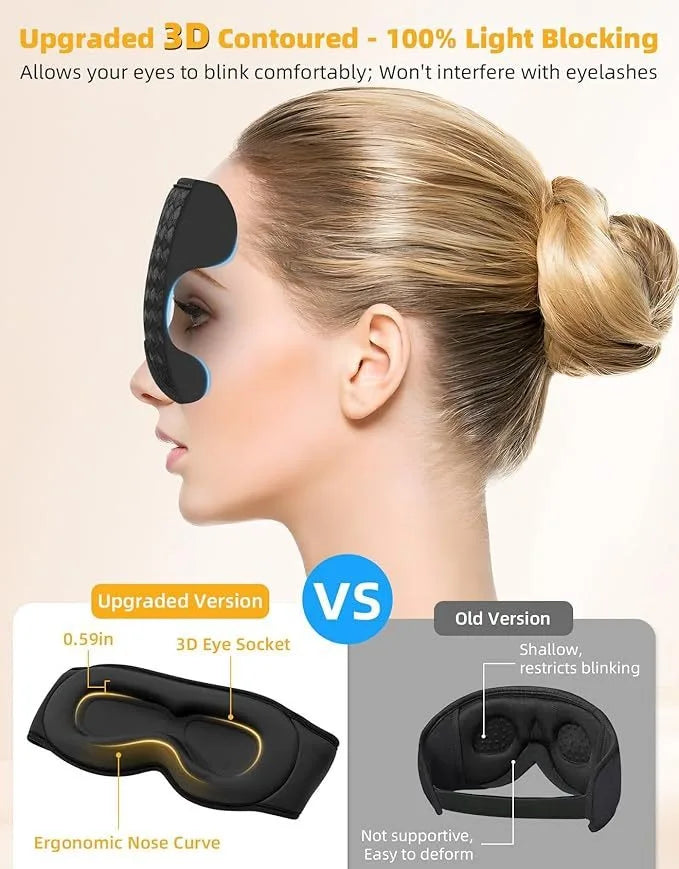 Antifaz 3D con Bluetooth para Dormir ( JINSERTA )