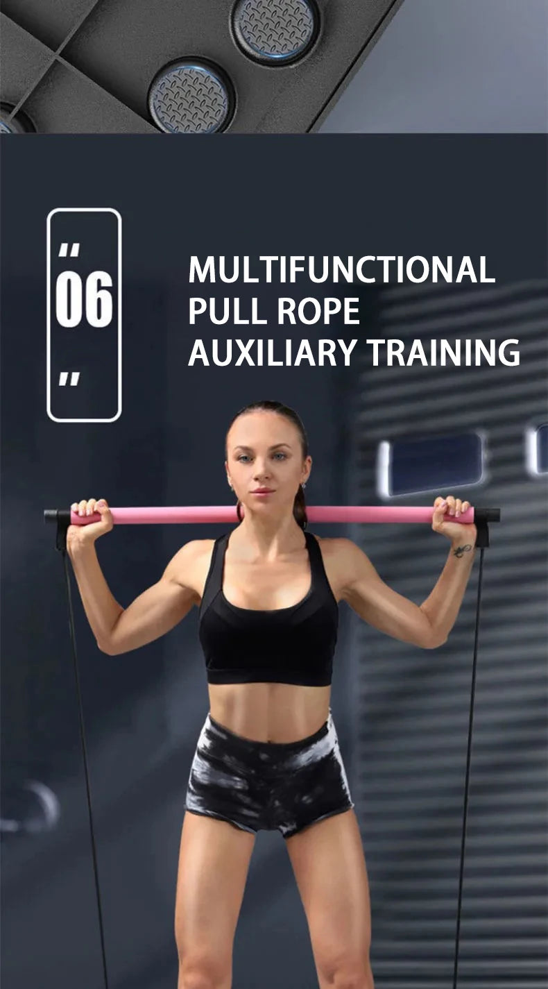Juego de tabla de flexiones multifuncional portátil con asas, plegable, para entrenamiento de pecho, abdomen, brazos y espalda.