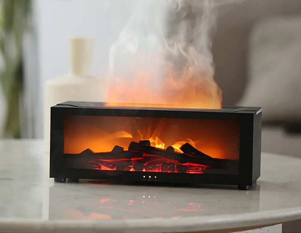 Humidificador de aire con aceites esenciales, humidificador de aroma para el hogar, difusor de fragancia automático con luz LED y control remoto. Activo