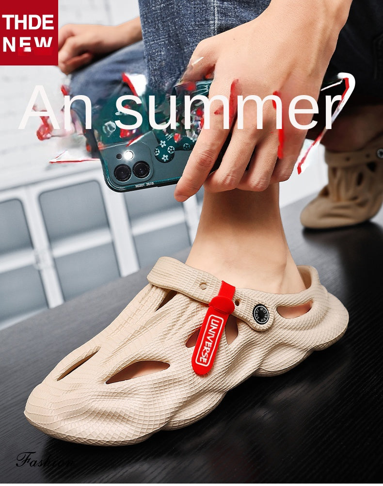 Pantuflas de verano para hombre, cómodas sandalias de plataforma para exteriores 2023, chanclas de playa, sandalias para hombre para interiores, calzado para el baño.