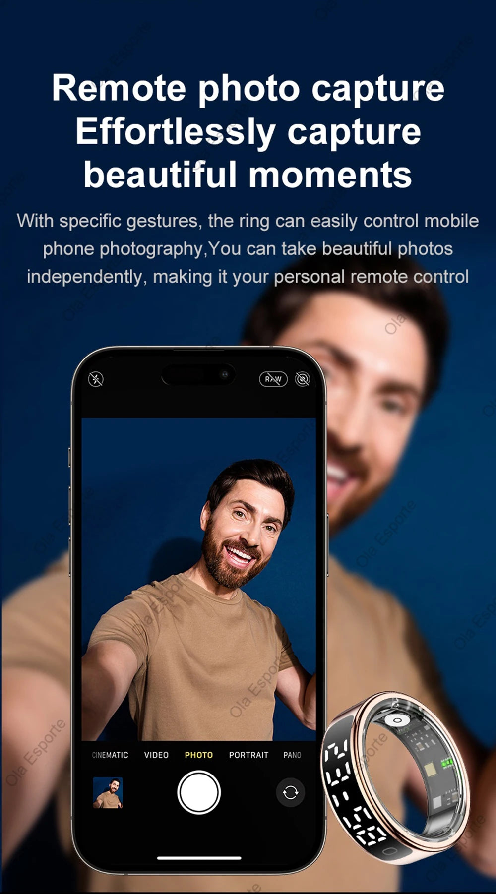 Anillo inteligente 2026 con pantalla táctil, carga inalámbrica, control inteligente, gestor de salud y resistencia al agua de 5 ATM para hombres y mujeres. Nuevos anillos.
