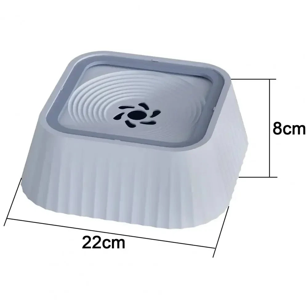 Fuente de agua para mascotas con platos flotantes, bebedero antiderrame para perros, bebedero lento y limpio, antisalpicaduras para mascotas (perros y mascotas).