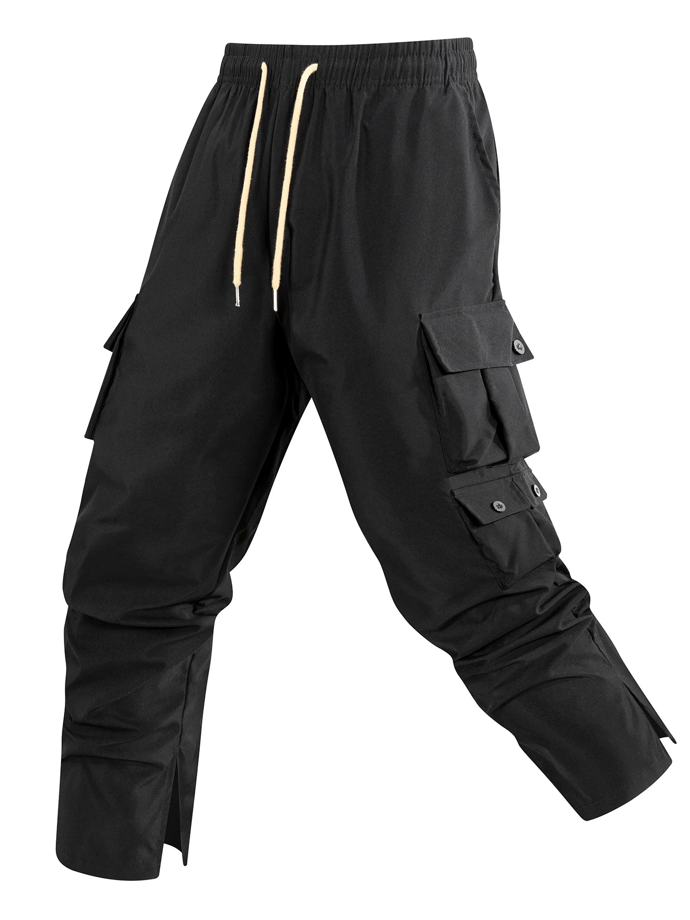 Pantalones cargo casuales para hombre, pantalones tácticos largos con múltiples bolsillos, pantalones casuales holgados para hombre, pantalones deportivos para exteriores, pantalones rectos para hombre.