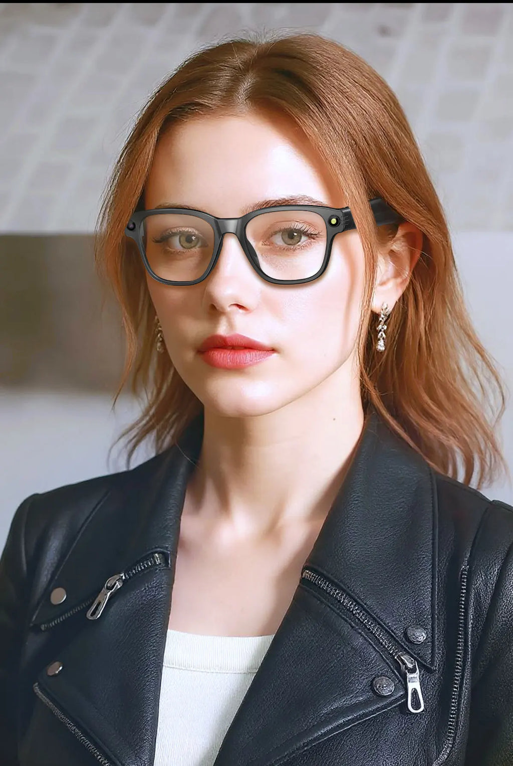 Gafas inteligentes con cámara HD de 8 MP, vídeo HD antivibración de 1200p, asistente de voz inteligente con IA, traducción en tiempo real y reconocimiento de objetos.