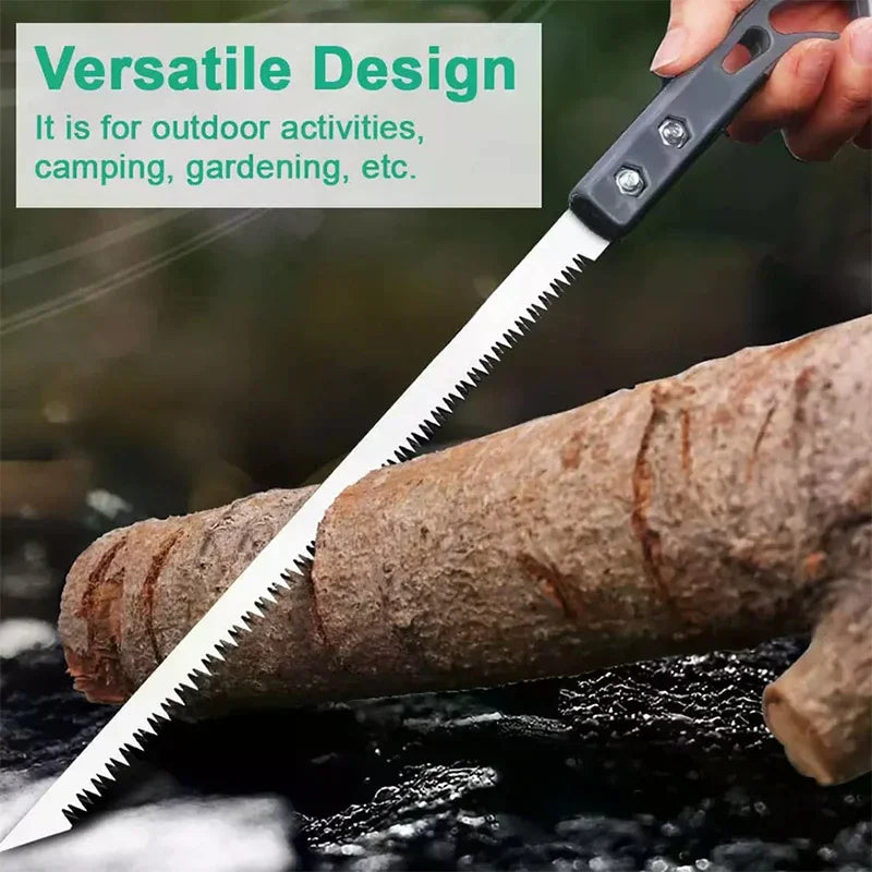Juego de herramientas de jardinería multiusos con 5 piezas: tijeras de podar, sierra plegable, tijeras para plantas.