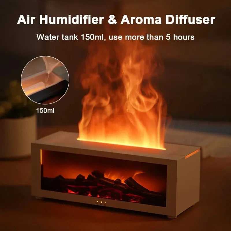 Humidificador de aire con aceites esenciales, humidificador de aroma para el hogar, difusor de fragancia automático con luz LED y control remoto. Activo