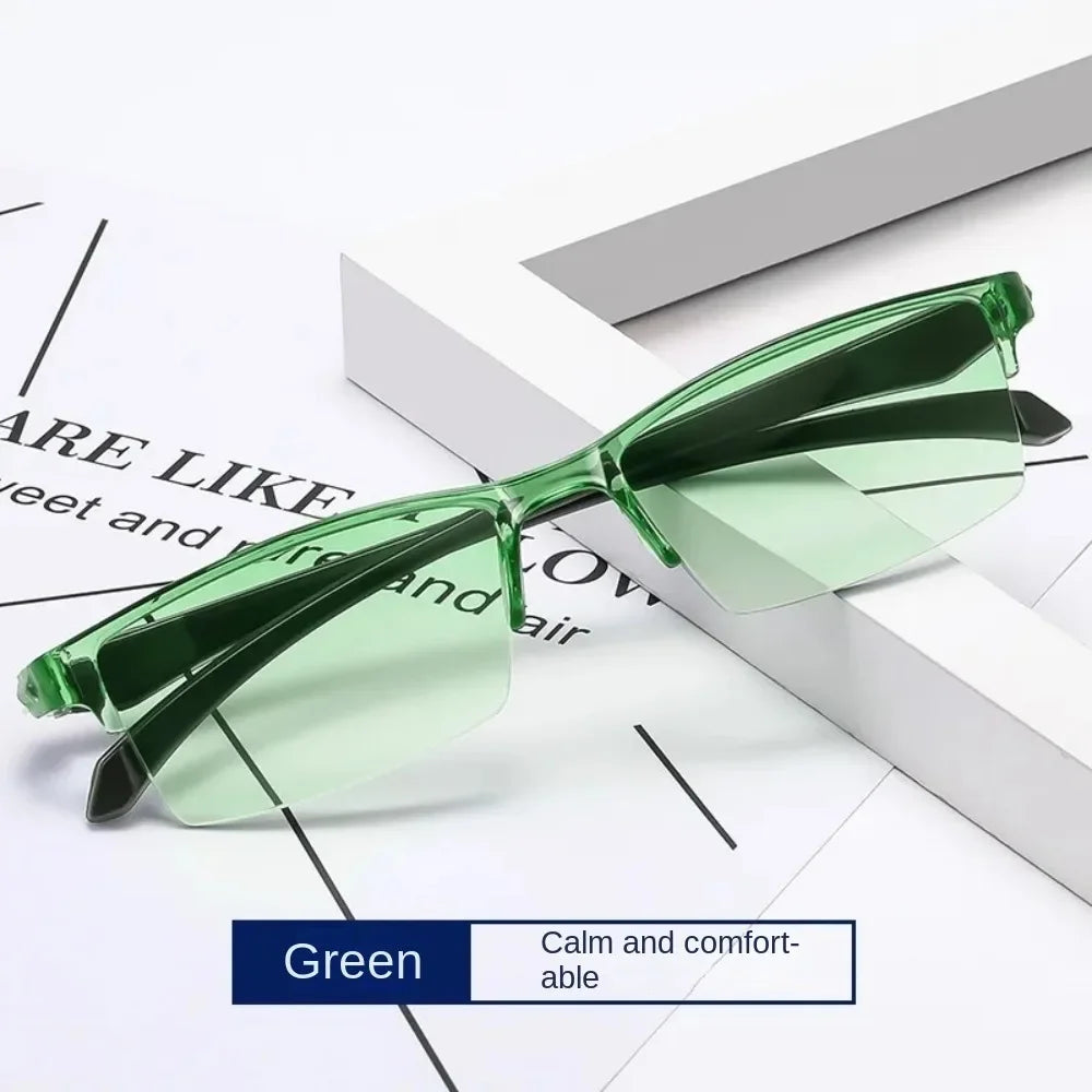Gafas inteligentes con zoom automático, gafas de lectura con filtro de luz azul para hombre y mujer, gafas ópticas para ordenador.