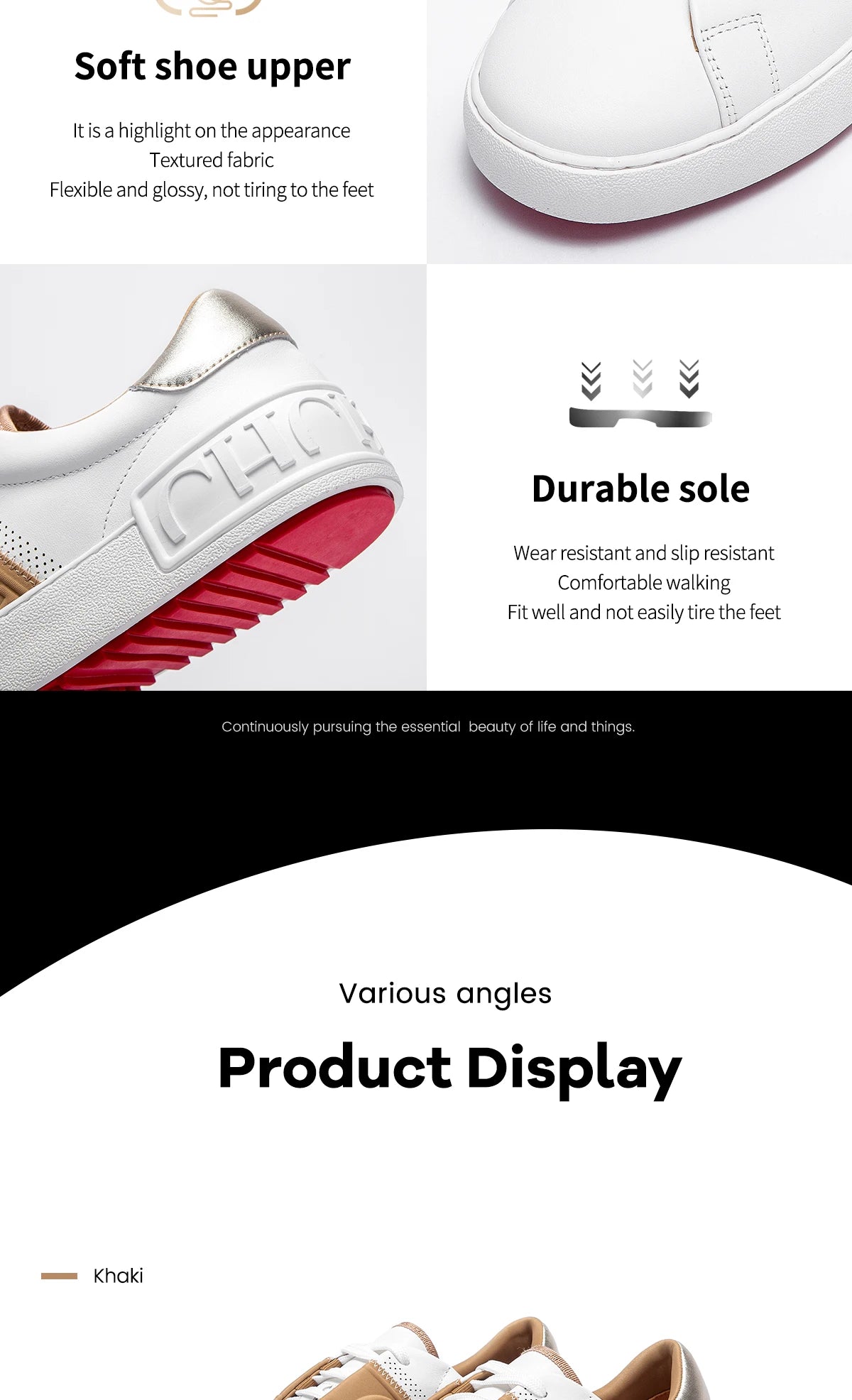 Zapatos casuales para mujer, blancos, con suela plana, tecnología de equilibrio, plantilla de presión, zapatillas cómodas, marca de lujo, novedad 2025