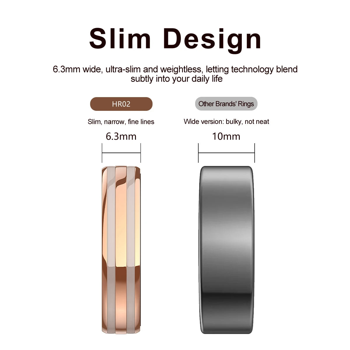 Anillo inteligente de seguimiento de actividad física con monitor de sueño, podómetro y más de 20 modos de ejercicio, resistente al agua IP68, recargable por USB, acero inoxidable.
