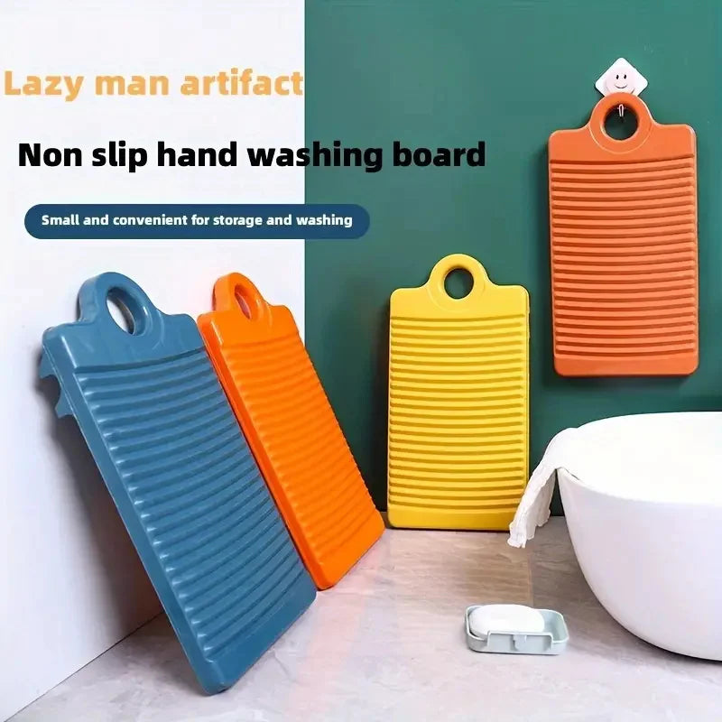 1 tabla de lavar mini antideslizante para ropa, fácil de limpiar y cómoda de usar.