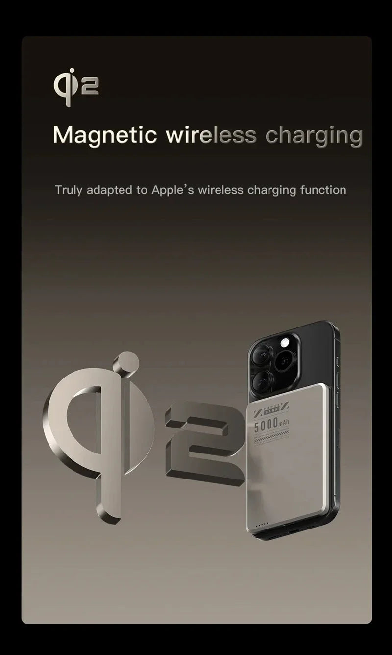 Xiaomi Metal Magnetic Power Bank Super Fast Charging Compact Portable Mini Ultra-Thin Wireless Power Bank with Large Capacity