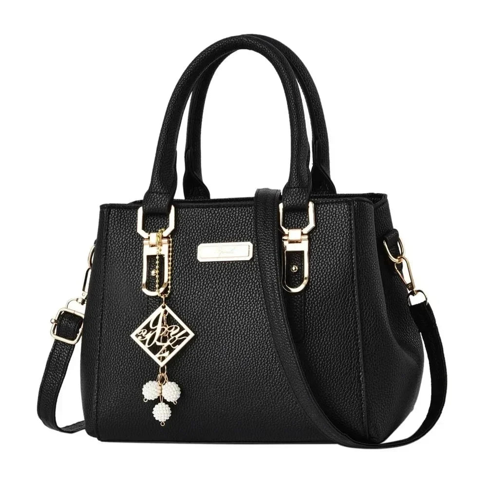 Bolsos de mano de gran capacidad, bolsos de mujer, bolsos de hombro para mujer, bolso bandolera informal de cuero