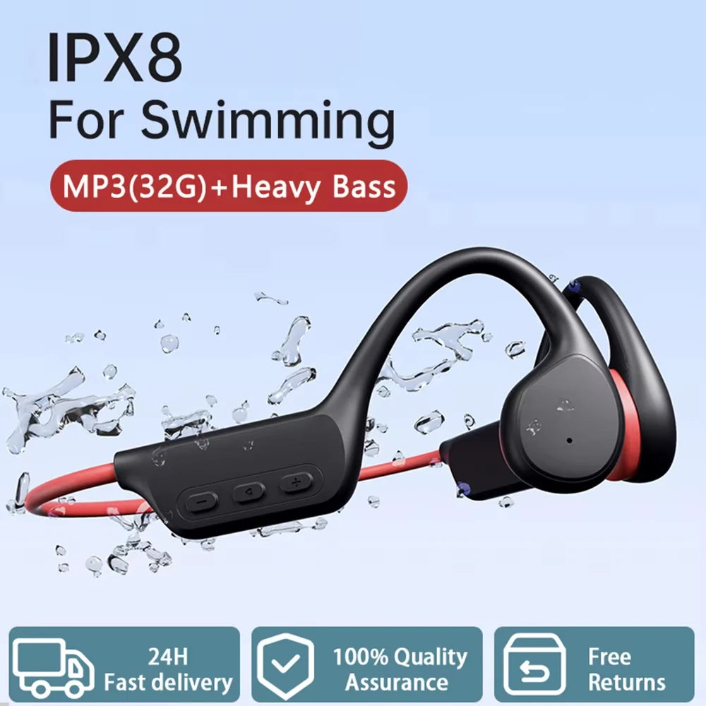 Auriculares de Conducción Ósea BMAD ( IPX8 WATERPROOF )