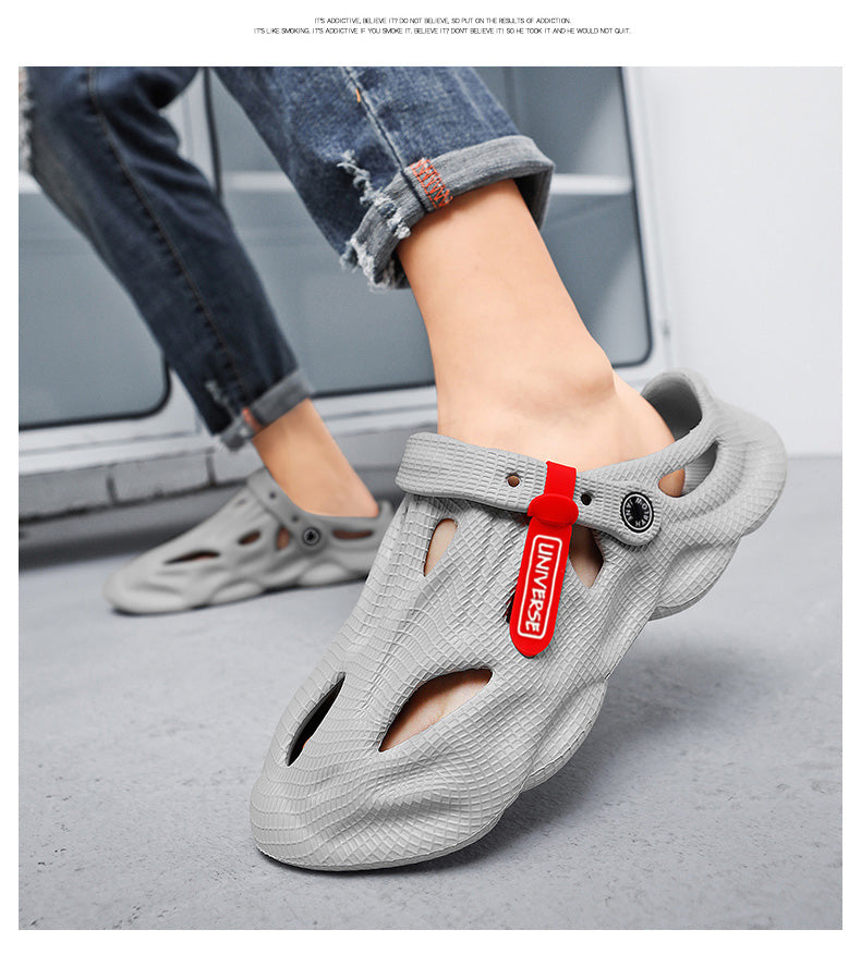 Pantuflas de verano para hombre, cómodas sandalias de plataforma para exteriores 2023, chanclas de playa, sandalias para hombre para interiores, calzado para el baño.