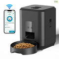 Comedero automático inteligente para mascotas de 2 litros con Wi-Fi y cámara HD 1080P, control por aplicación para alimentar a perros y gatos a distancia.