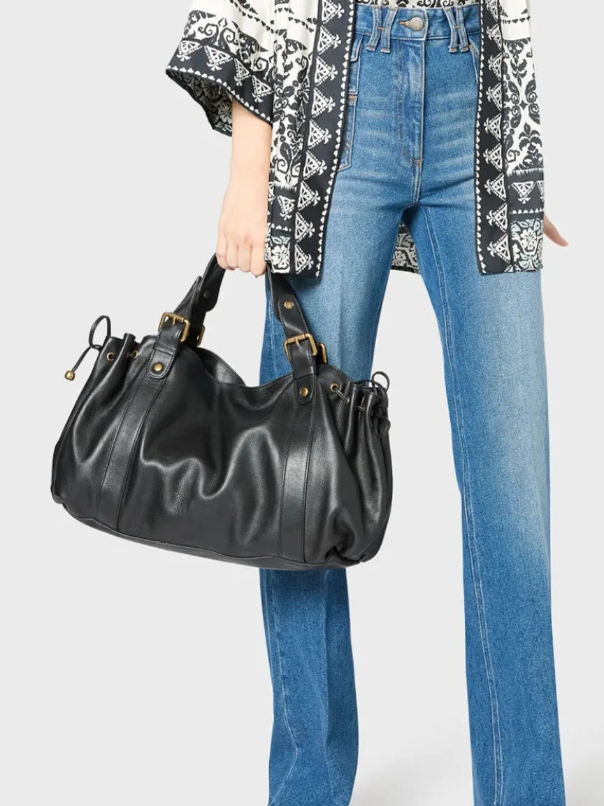 Bolso bandolera sencillo para mujer, bolso de hombro Boston para el día a día