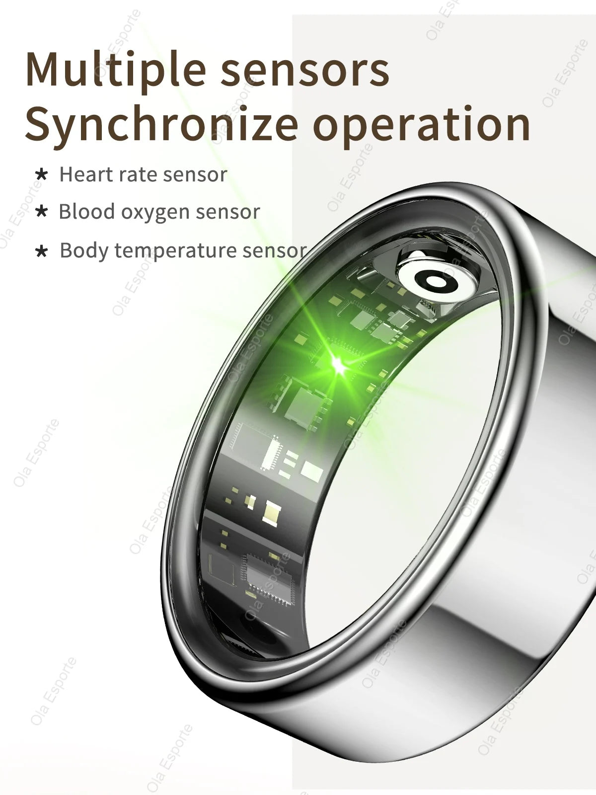 Anillo inteligente R10 con base de carga para hombres y mujeres. Monitorización de la salud, el sueño y la frecuencia cardíaca. Resistencia al agua IP68 y 5ATM. Modo multideporte