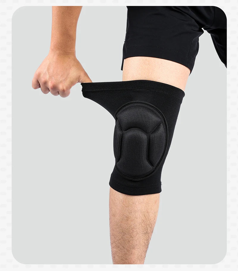 Rodilleras de voleibol para hombres y mujeres, de esponja gruesa, cálidas.