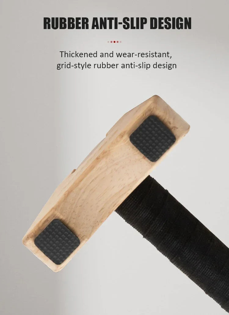 1 par de soportes de madera para barras de flexiones, barra de flexiones para gimnasio, tabla de ejercicios de fitness, entrenamiento de culturismo, barra paralela para parada de manos