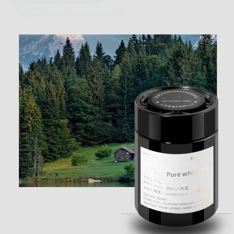 Perfume sólido en bálsamo para coche con aromaterapia, con fragmentos de la nueva fragancia de larga duración.