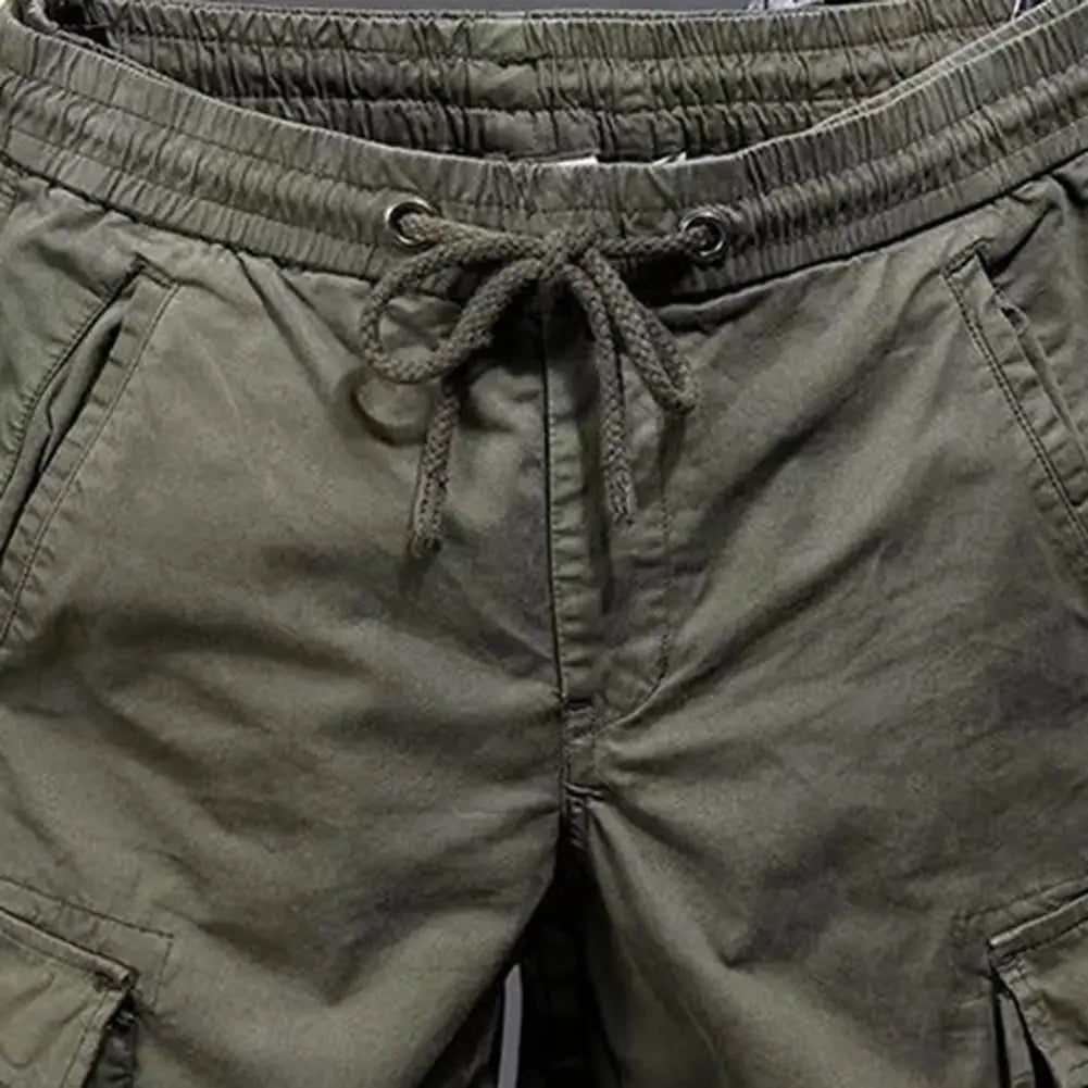 Pantalones deportivos para hombre, tallas M-5XL, estilo cargo, con cordón.