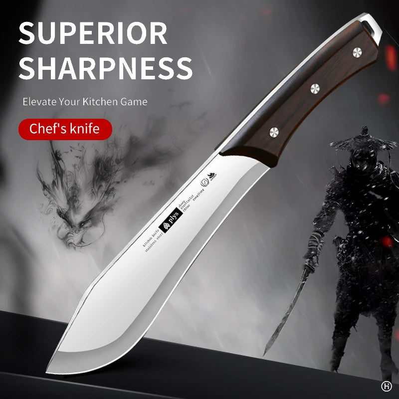 Cuchillo de cocina ultra afilado, cuchillo para cortar huesos, cuchillo multifuncional para frutas, cuchillo de carnicero comercial