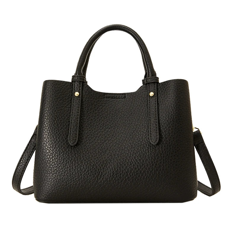 Bolsos de mano de PU para mujer, elegantes bolsos tote, diseño versátil, bolsos de uso diario, bolso de hombro compacto