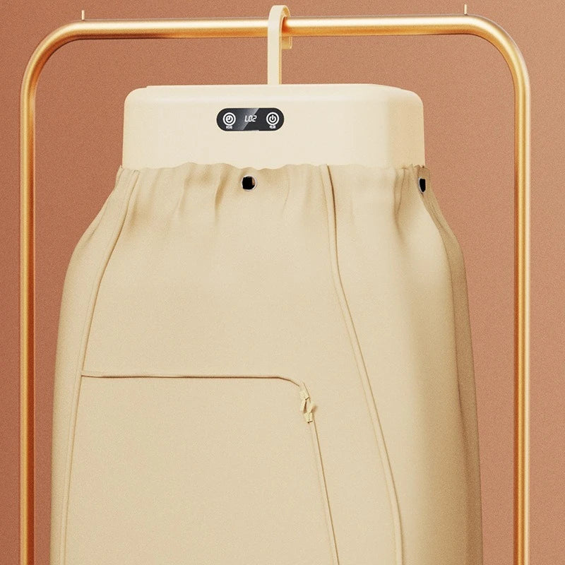 Mini secadora multifuncional eléctrica, secadora de ropa portátil, compacta y plegable con bolsa para secadora y ajuste de tiempo.