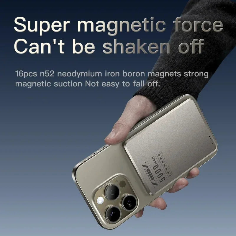 Xiaomi Metal Magnetic Power Bank Super Fast Charging Compact Portable Mini Ultra-Thin Wireless Power Bank with Large Capacity