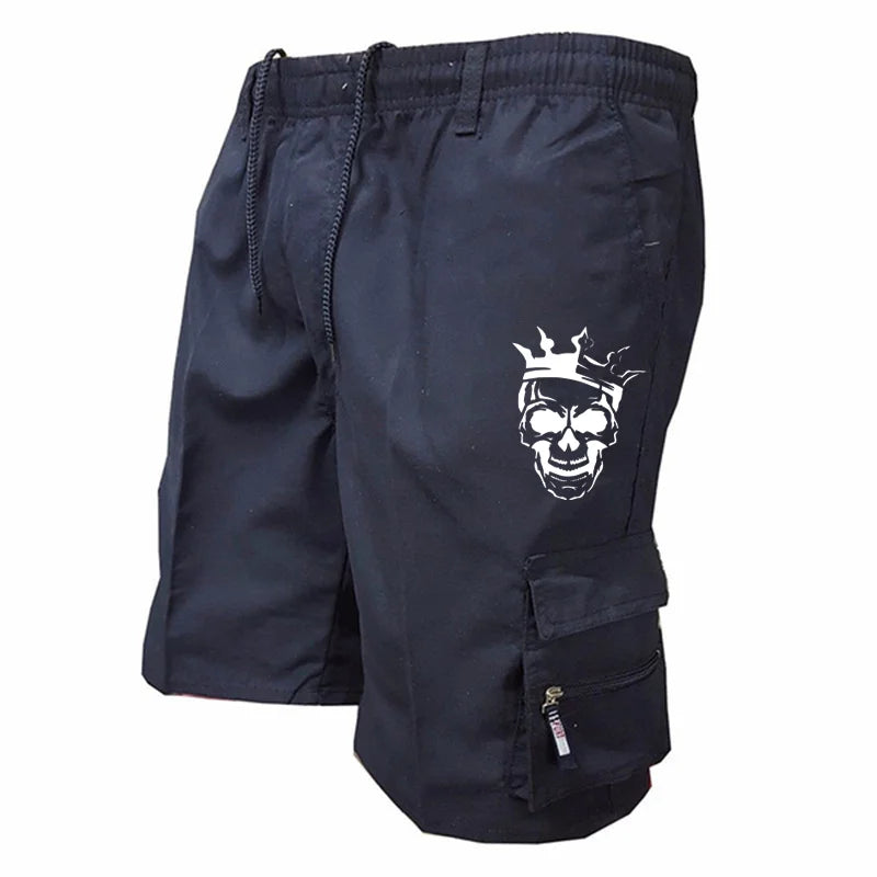 Nuevos pantalones cortos casuales de moda para hombre con múltiples bolsillos, pantalones holgados de fitness, pantalones cortos tácticos de camuflaje.