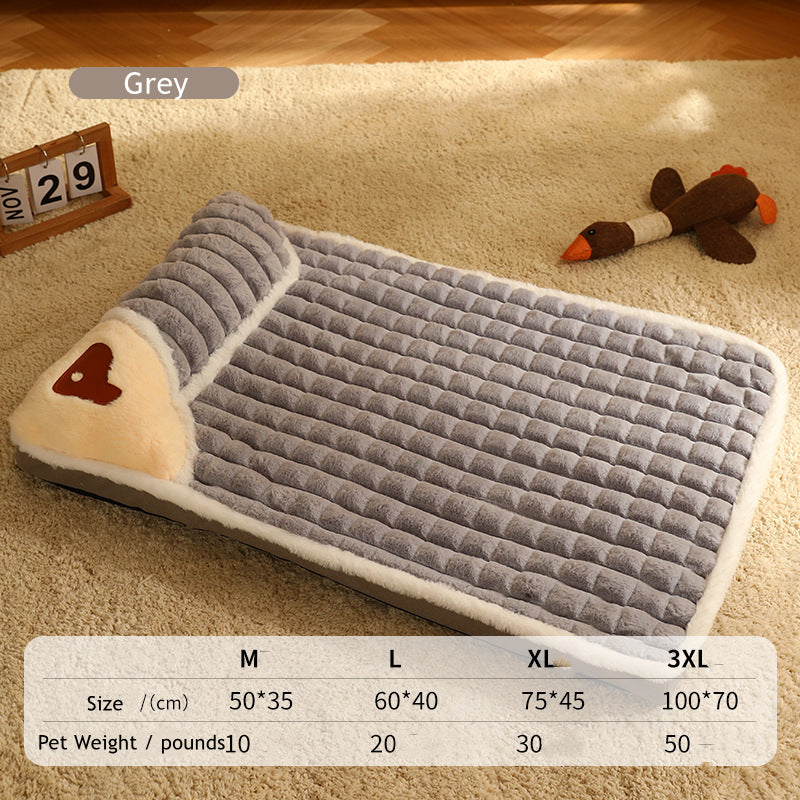 Camas relajantes para perros pequeños y grandes. Colchoneta de lujo para perros con almohada y funda extraíble. Colchoneta de espuma para mascotas. Camas suaves para dormir.