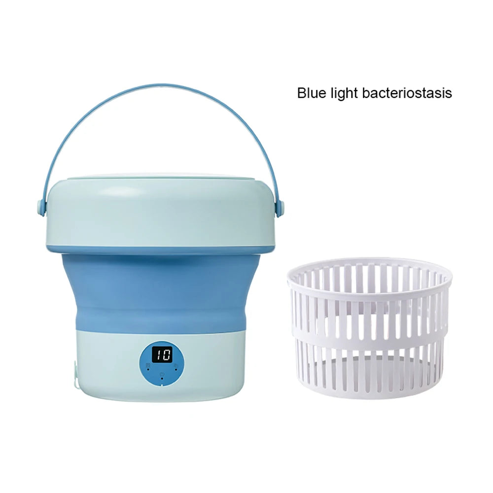 Lavadora portátil plegable de 6L y 11L con centrifugadora para ropa, ropa interior y calcetines, ultrasónica, para viajes y hogar. Mini lavadora de 110V y 220V.