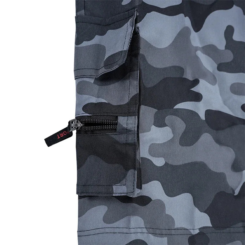 Pantalones cortos tácticos de camuflaje para hombre, de verano, con bolsillos cargo, estilo militar, informales, para senderismo, pesca y viajes.