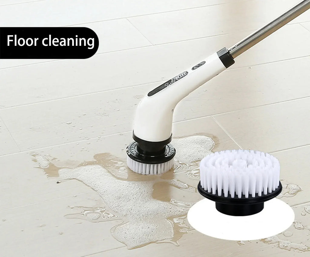 Cepillo de limpieza eléctrico 9 en 1 de 2000 mAh, herramienta de limpieza para cocina y baño.