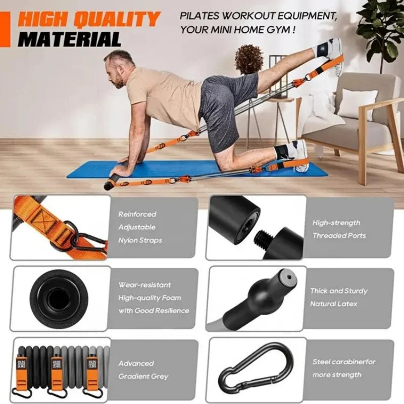 Juego de Pilates con Bandas de Resistencia (ALL-IN-ONE STRENGTH TRAINING KIT)