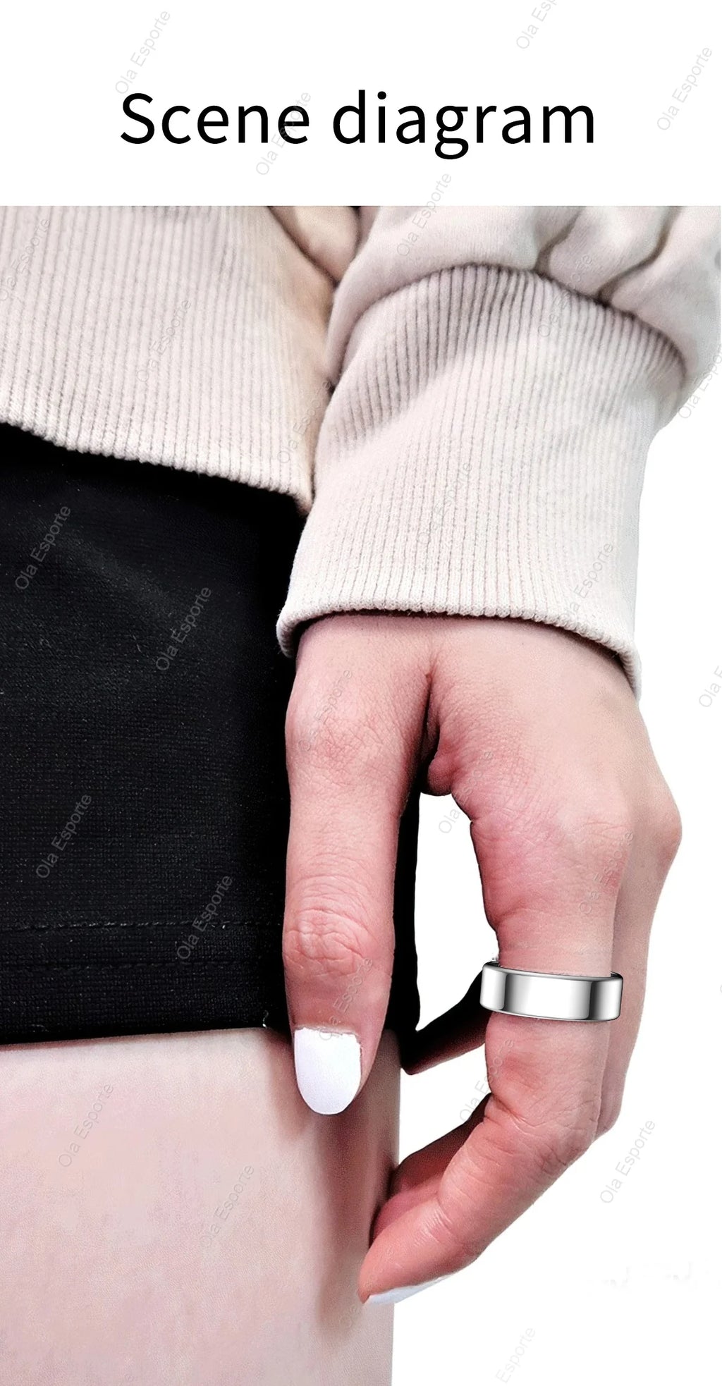 Anillo inteligente R10 con base de carga para hombres y mujeres. Monitorización de la salud, el sueño y la frecuencia cardíaca. Resistencia al agua IP68 y 5ATM. Modo multideporte