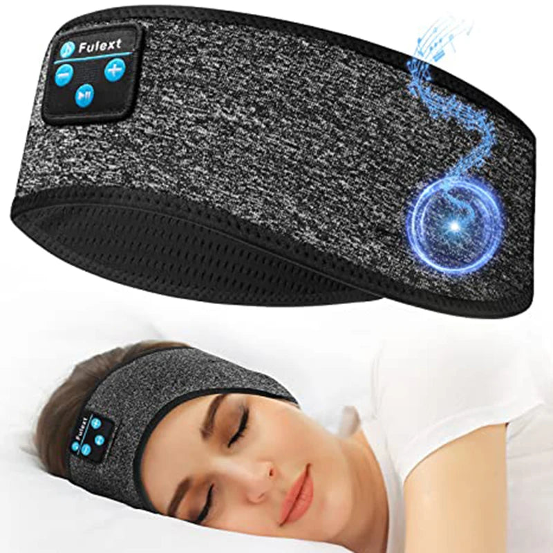 Antifaz para dormir con auriculares Bluetooth, antifaz de algodón para viajes, ideal para mujeres y hombres