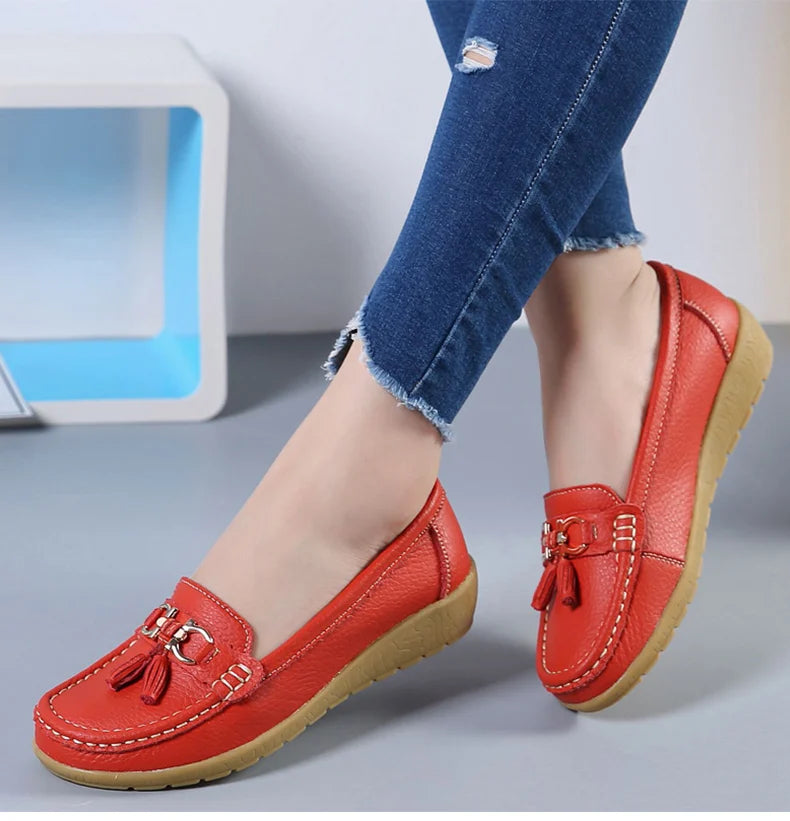 Zapatos de mujer sin cordones, mocasines para bailarinas, zapatillas casuales para mujer, zapatos planos para mujer, zapatos casuale