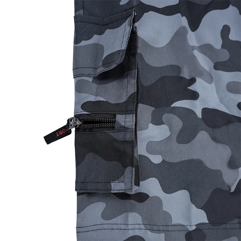 Pantalones cortos tácticos de camuflaje para hombre, de verano, con bolsillos cargo, estilo militar, informales, para senderismo, pesca y viajes.