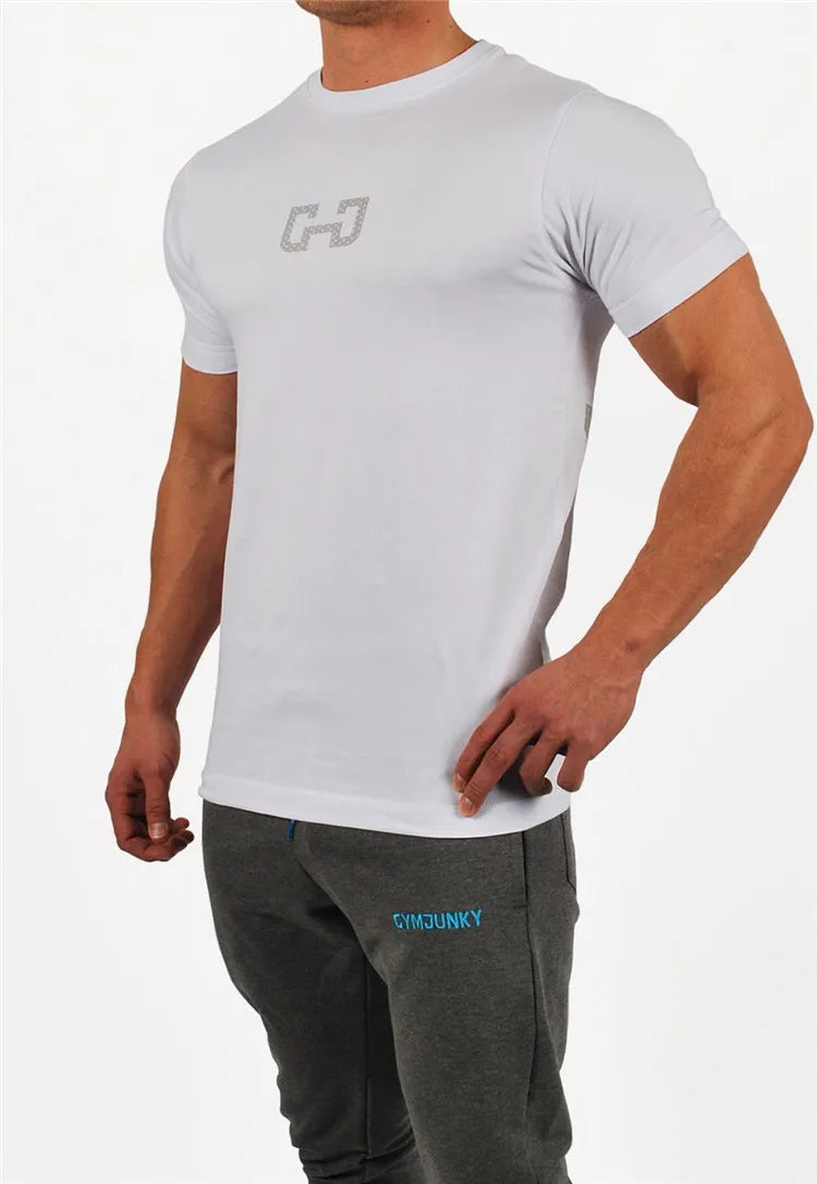 Camiseta de moda para hombre, tops para hombre, ropa de verano para fitness