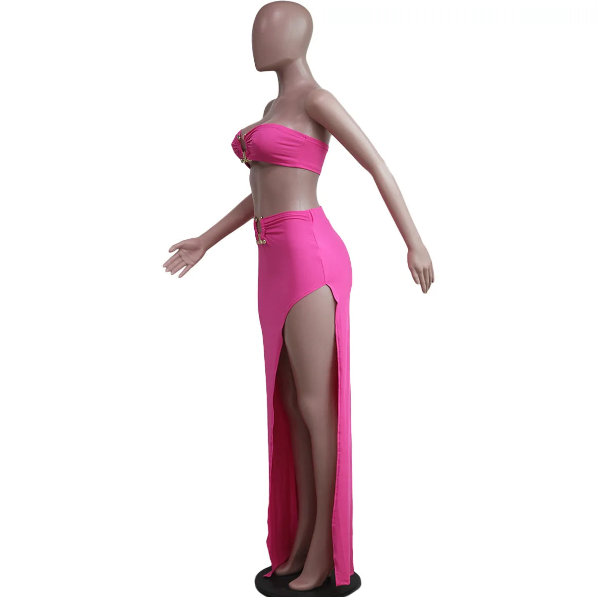 Traje de falda asimétrico y sexy para mujer, estilo casual europeo y americano, ideal para la playa.