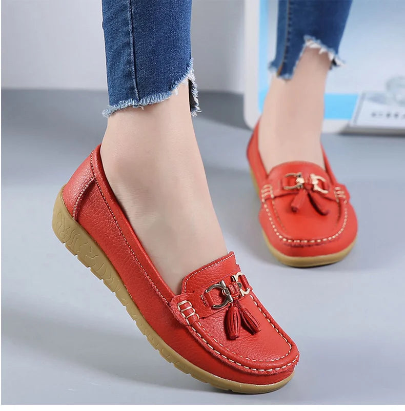 Zapatos de mujer sin cordones, mocasines para bailarinas, zapatillas casuales para mujer, zapatos planos para mujer, zapatos casuale