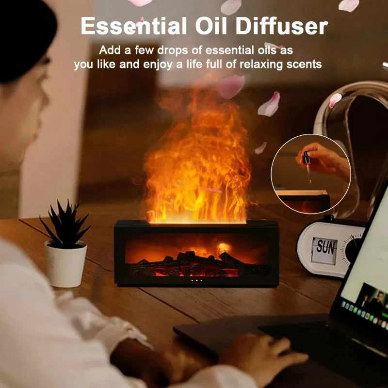 Humidificador de aire con aceites esenciales, humidificador de aroma para el hogar, difusor de fragancia automático con luz LED y control remoto. Activo
