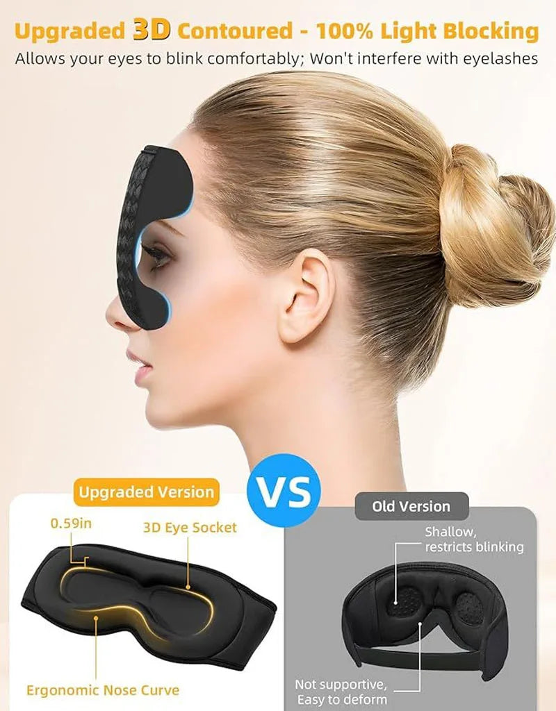 Antifaz 3D con Bluetooth para Dormir ( JINSERTA )