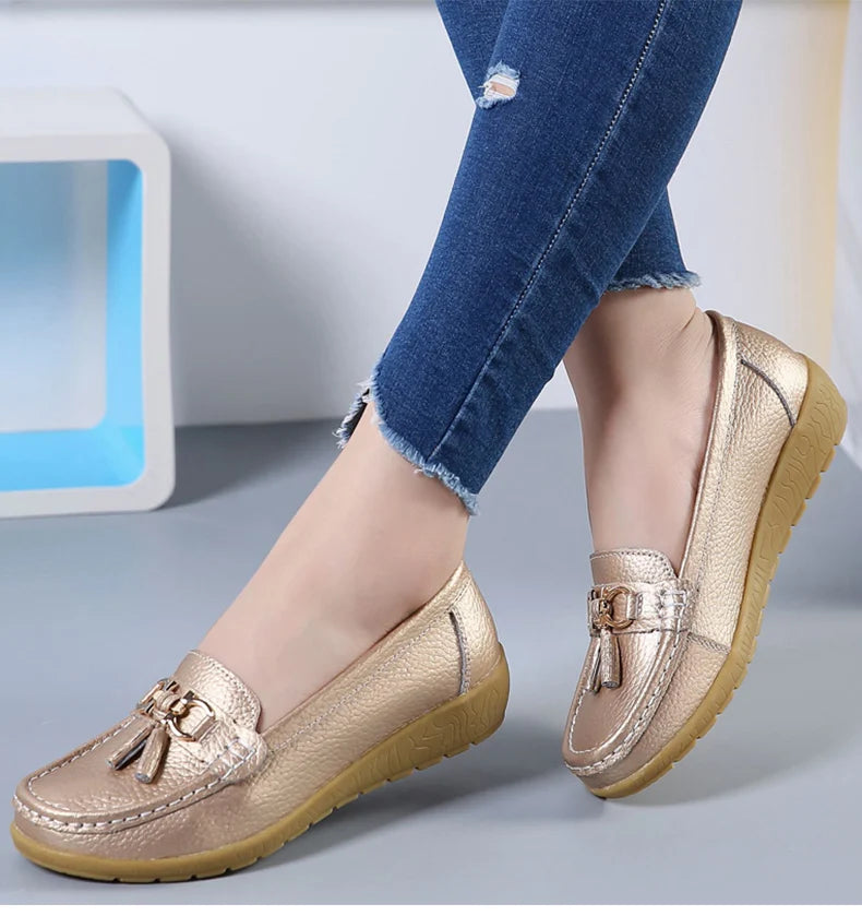 Zapatos de mujer sin cordones, mocasines para bailarinas, zapatillas casuales para mujer, zapatos planos para mujer, zapatos casuale